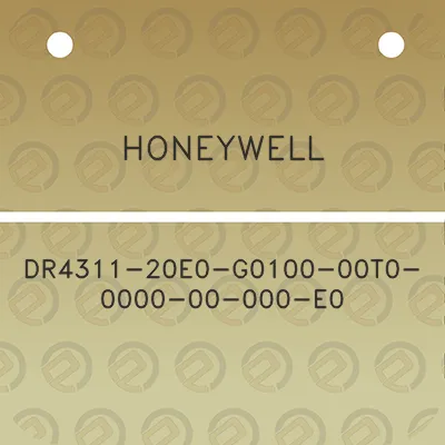 honeywell-dr4311-20e0-g0100-00t0-0000-00-000-e0