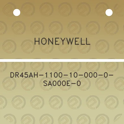 honeywell-dr45ah-1100-10-000-0-sa000e-0