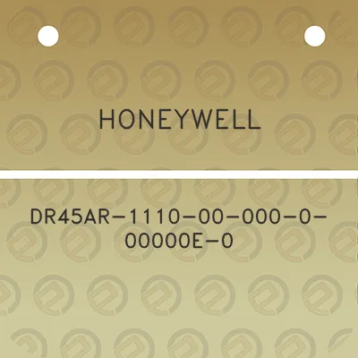 honeywell-dr45ar-1110-00-000-0-00000e-0