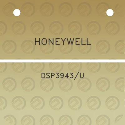 honeywell-dsp3943u