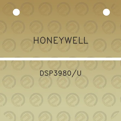 honeywell-dsp3980u