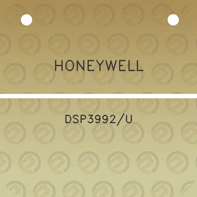 honeywell-dsp3992u