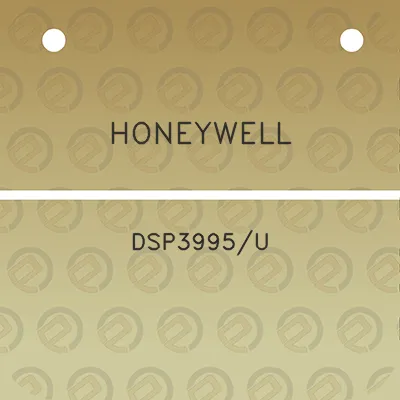 honeywell-dsp3995u