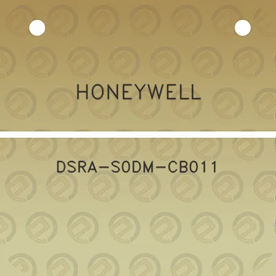 honeywell-dsra-s0dm-cb011