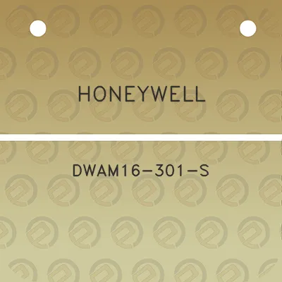 honeywell-dwam16-301-s