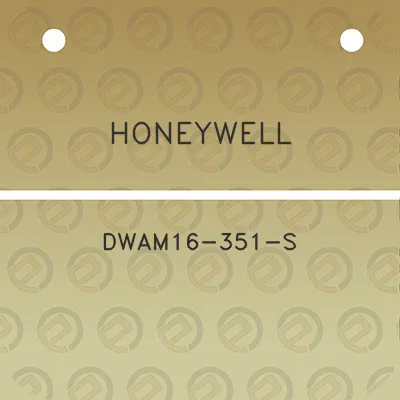 honeywell-dwam16-351-s