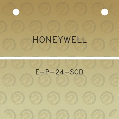 honeywell-e-p-24-scd