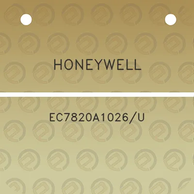 honeywell-ec7820a1026u