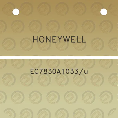 honeywell-ec7830a1033u