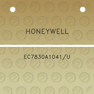 honeywell-ec7830a1041u