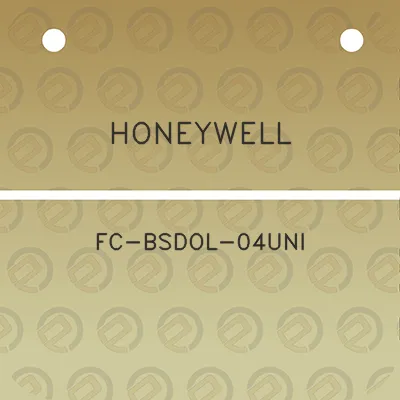 honeywell-fc-bsdol-04uni