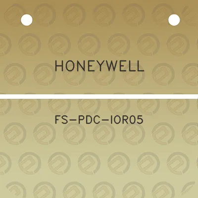 honeywell-fs-pdc-ior05