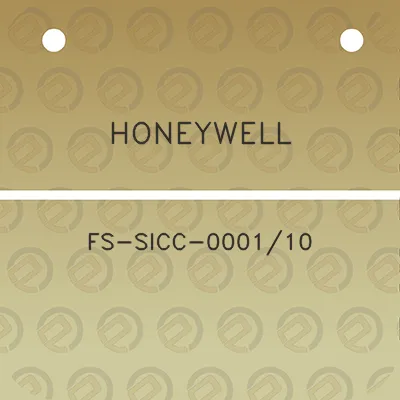 honeywell-fs-sicc-000110