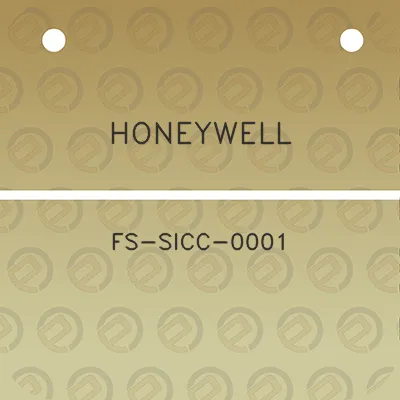 honeywell-fs-sicc-0001