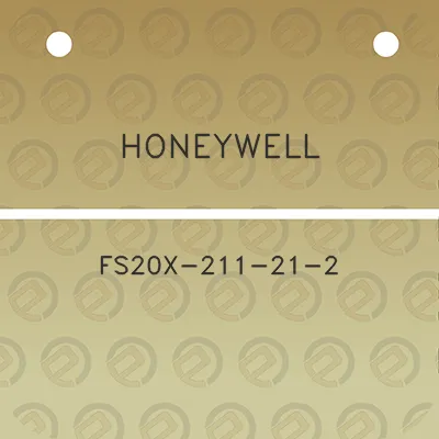 honeywell-fs20x-211-21-2