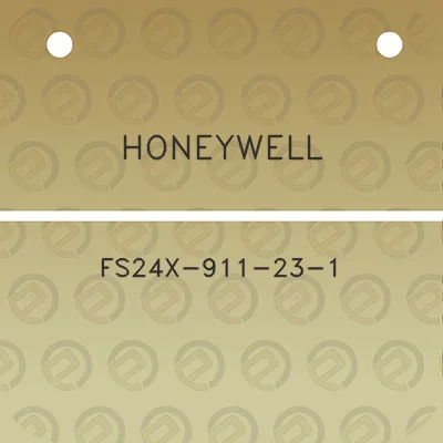 honeywell-fs24x-911-23-1