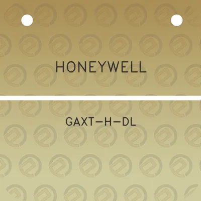 honeywell-gaxt-h-dl