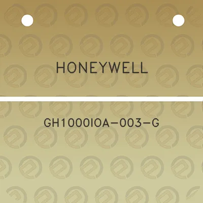 honeywell-gh1000loa-003-g