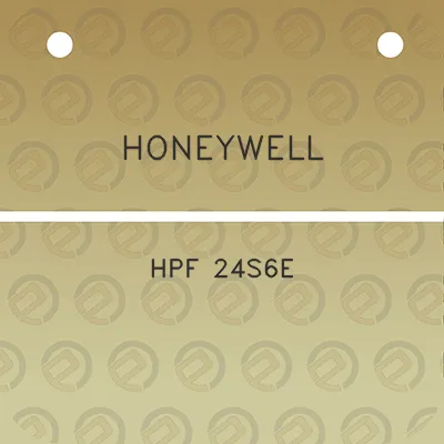 honeywell-hpf-24s6e