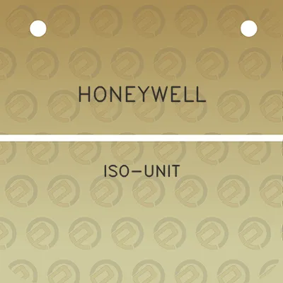 honeywell-iso-unit