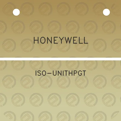 honeywell-iso-unithpgt