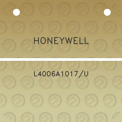 honeywell-l4006a1017u