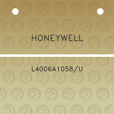 honeywell-l4006a1058u