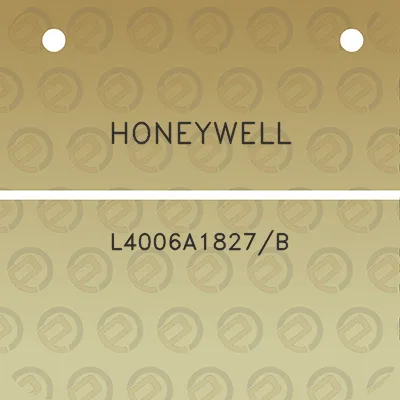 honeywell-l4006a1827b