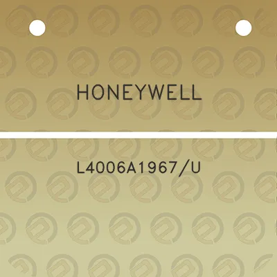 honeywell-l4006a1967u