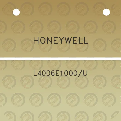 honeywell-l4006e1000u