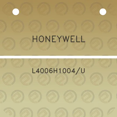 honeywell-l4006h1004u