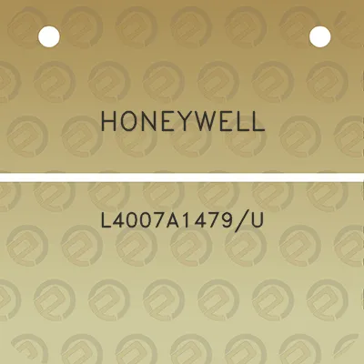 honeywell-l4007a1479u