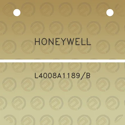 honeywell-l4008a1189b