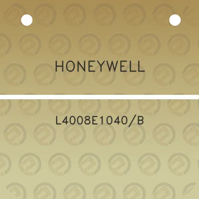 honeywell-l4008e1040b