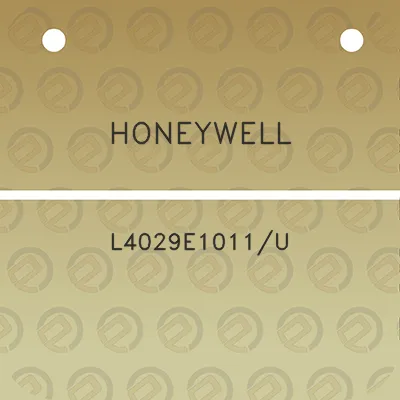 honeywell-l4029e1011u