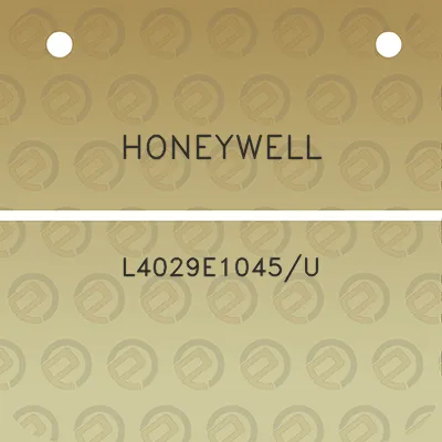 honeywell-l4029e1045u