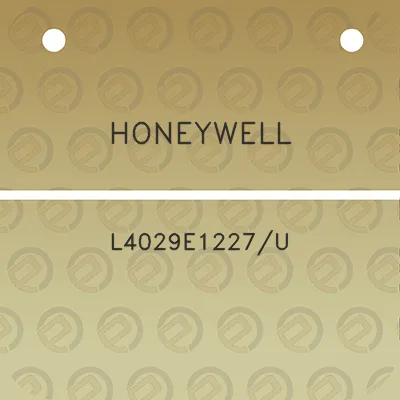 honeywell-l4029e1227u