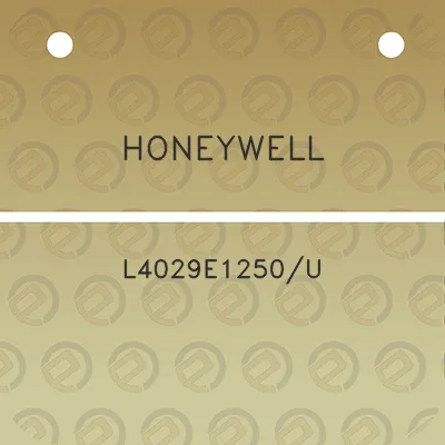 honeywell-l4029e1250u