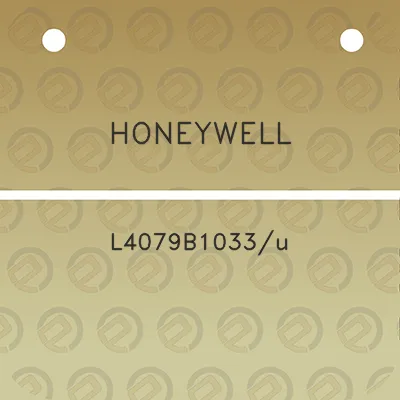 honeywell-l4079b1033u