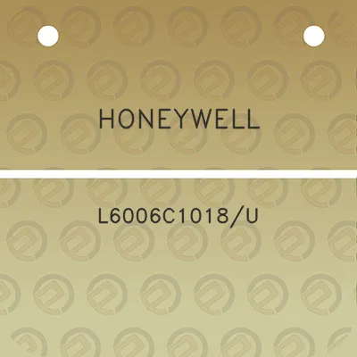 honeywell-l6006c1018u