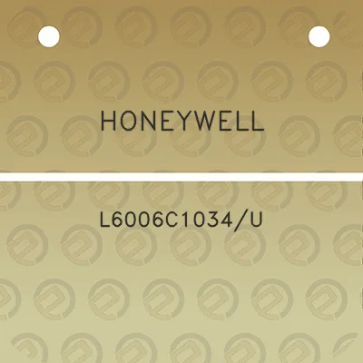 honeywell-l6006c1034u