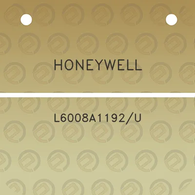 honeywell-l6008a1192u