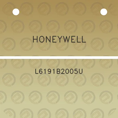 honeywell-l6191b2005u