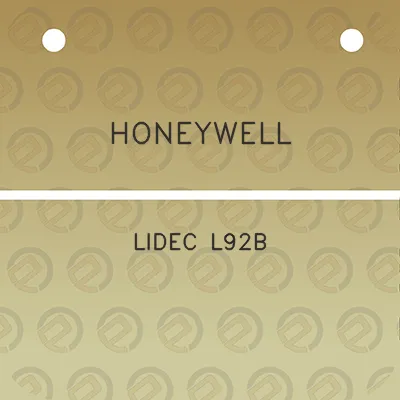 honeywell-lidec-l92b