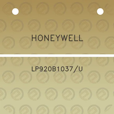 honeywell-lp920b1037u