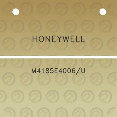 honeywell-m4185e4006u