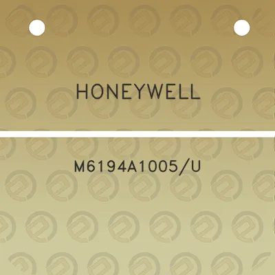 honeywell-m6194a1005u