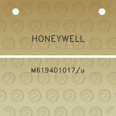 honeywell-m6194d1017u