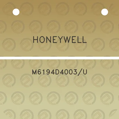 honeywell-m6194d4003u