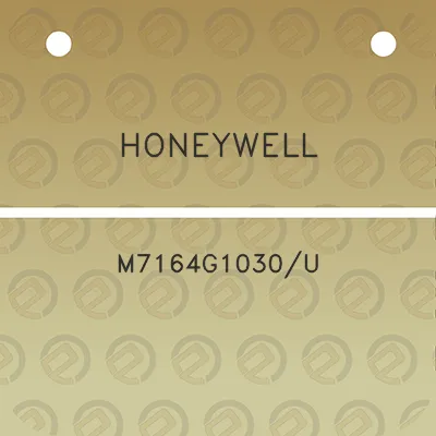 honeywell-m7164g1030u